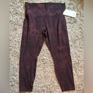 NWT LuLuLemon Align Leggings Tie Dye Pattern 25 inches Size 16